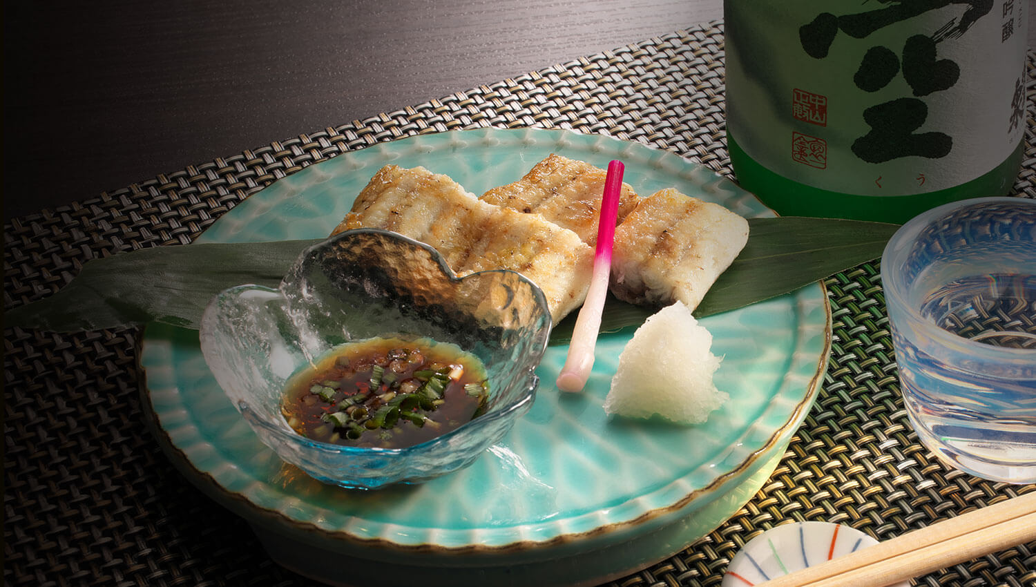 鰻の白焼きと日本酒ペアリング