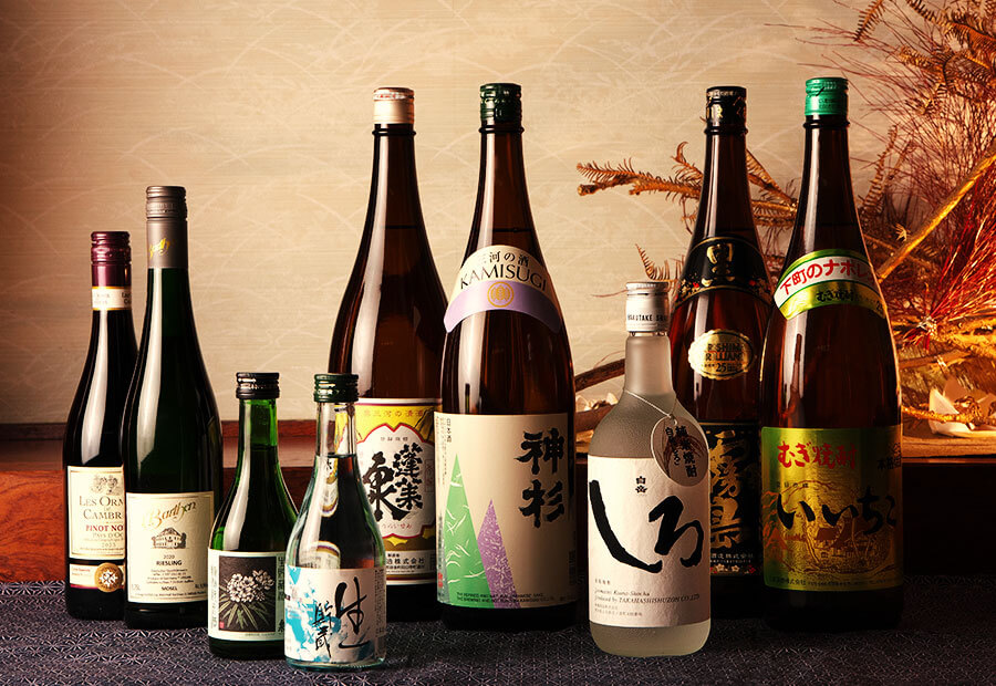 お酒ボトル集合